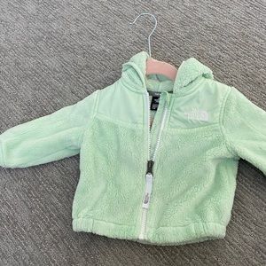 Light green baby North Face jacket